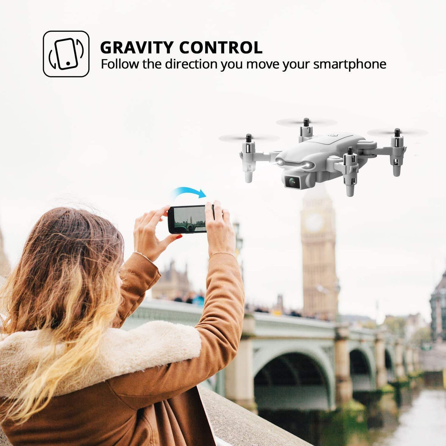 Mini Drone AU 4DV9 – FPV Real-Time Video, HD Camera, RC Quadcopter