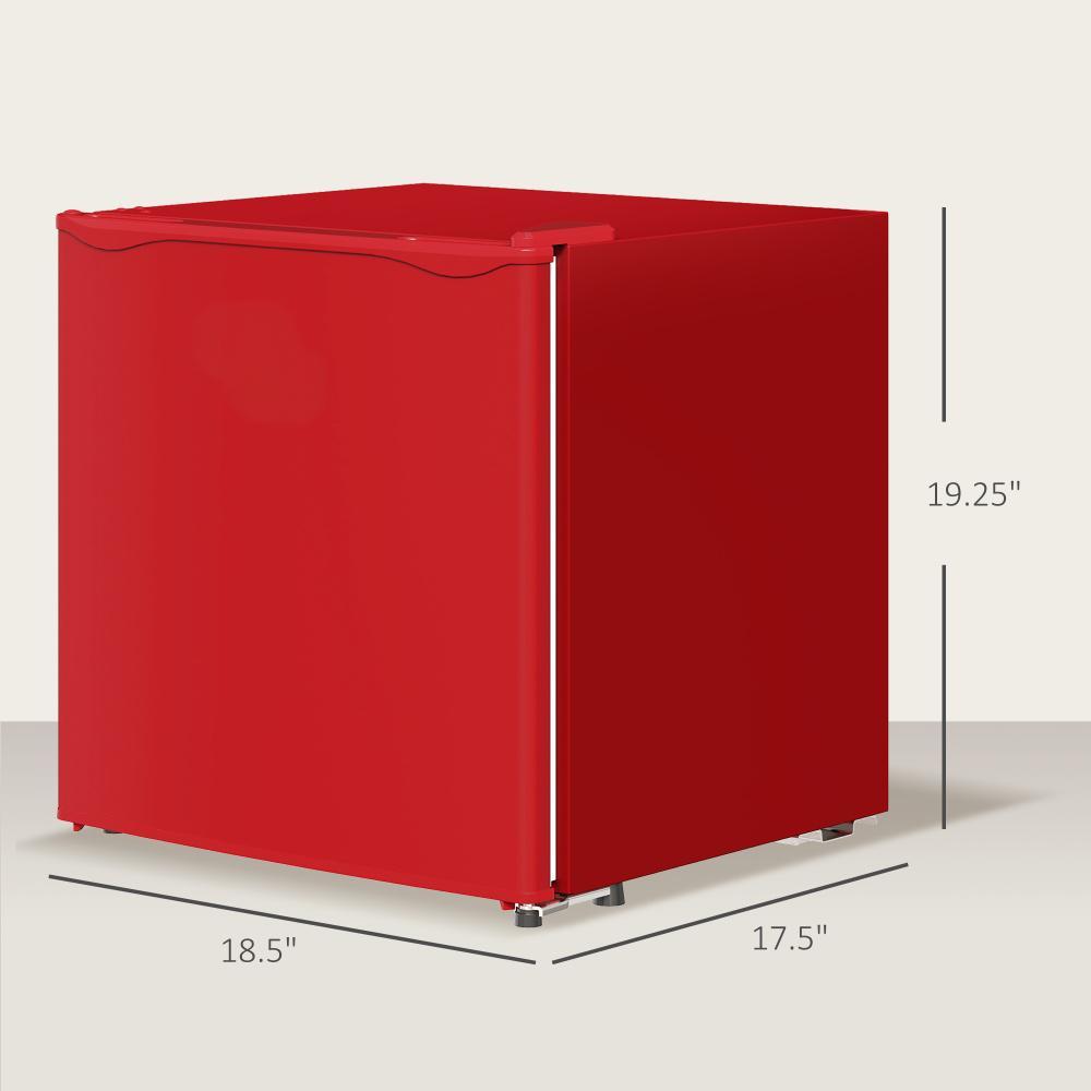 Mini Freezer, Compact Upright Freezer With Removable Shelves, Red