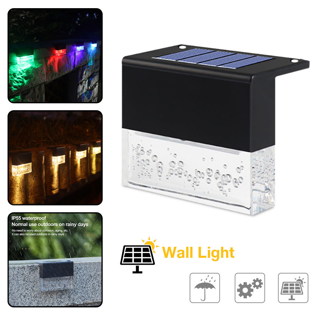 Outdoor Solar RGB LED Fence & Stair Lights – Waterproof