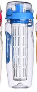 Fruit Infuser Water Bottle 32oz – BPA-Free Plastic Sports & Juice Shaker Bottle