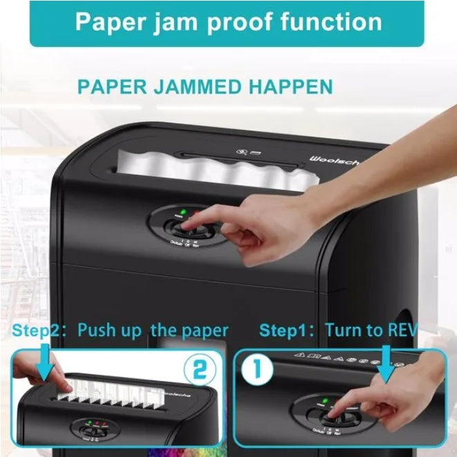 15-Sheet Cross Cut Paper Shredder With 4.76-Gallon Pull Out Basket