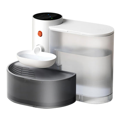 Smart Pet Water Fountain Automatic Cat Water Dispenser 3L Cordless Rechargeable Dog Water Fountain Self-Refill With 3 Adjustable Volume 3 Time Intervals Touch Control