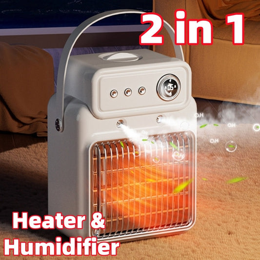 Efficient Room Heater Humidifying Table Heater Overheating Protections Heater Indoor Heater Suitable For Offices 2in 1
