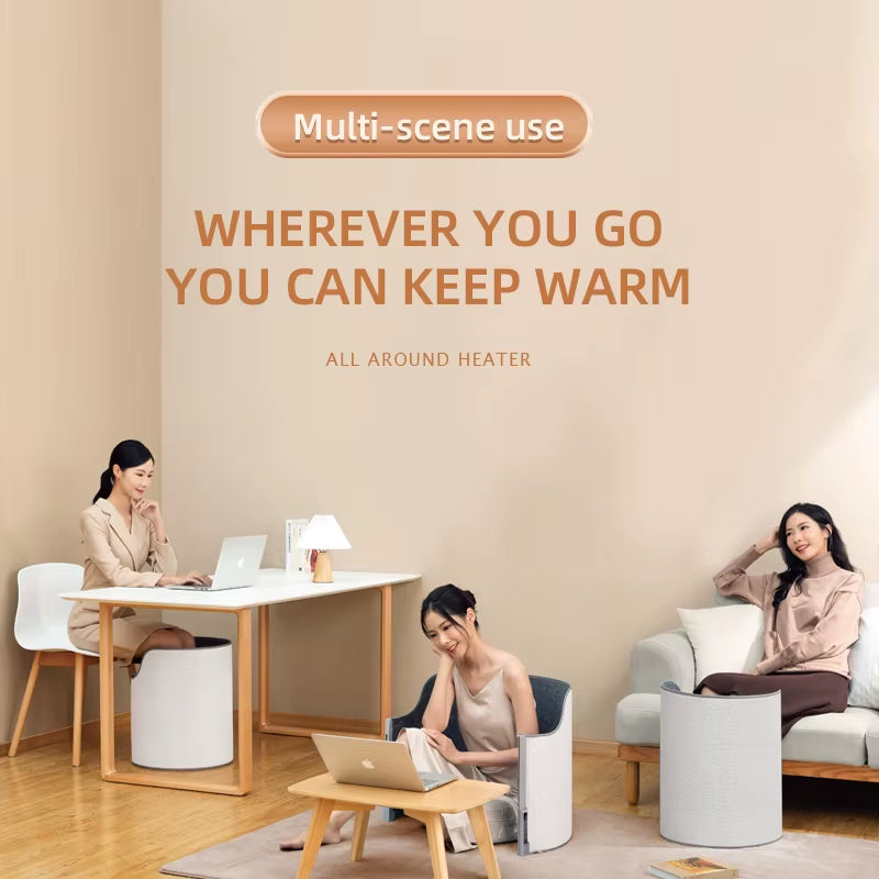 1Portable Space Heater for Office and Home Foldable Foot Warmer under Desk for Leg and Feet Personal Electric Panel Space Heater