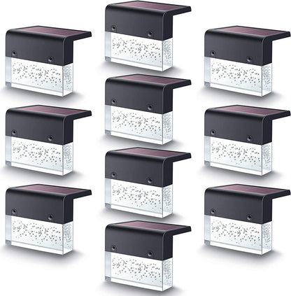 Outdoor Solar RGB LED Fence & Stair Lights – Waterproof