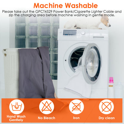 Electric Heated Throw Full Body Heated Shawl Indoor Outdoor Heated Blanket With 3 Heating Levels 2Hrs Auto Off Machine Washable Waterproof