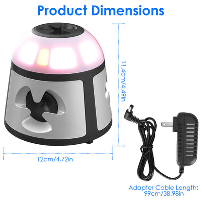 360 Degree Ultrasonic Mice Repellent Indoor Rodent Repeller Rat Squirrel Rodent Control Device With 4 Modes 9 Strobe Lights Alarm Horn For Kitchen Warehouse
