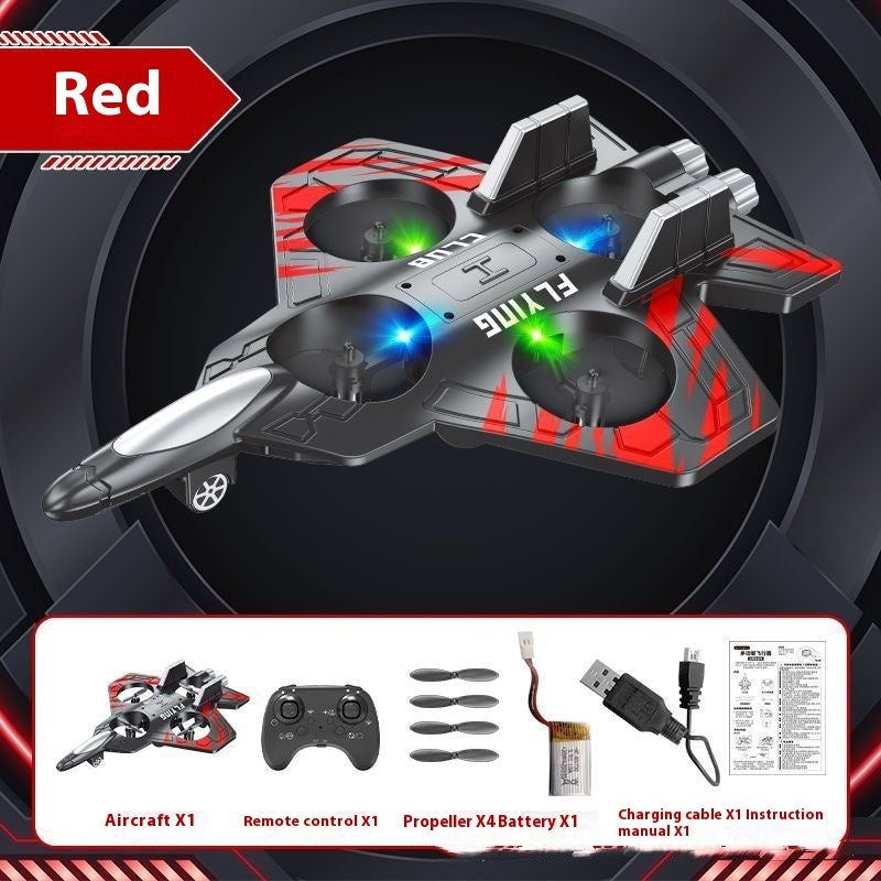 Children's Remote Bubble Plane Fighter Watch Induction Control Outdoor Glider Toys