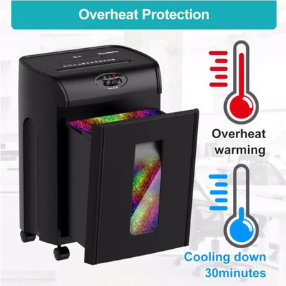 15-Sheet Cross Cut Paper Shredder With 4.76-Gallon Pull Out Basket