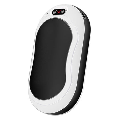 Portable Hand Warmer Power Bank Rechargeable Pocket Warmer Double-Sided Heating With Flashlight 3 Temperature Adjustment