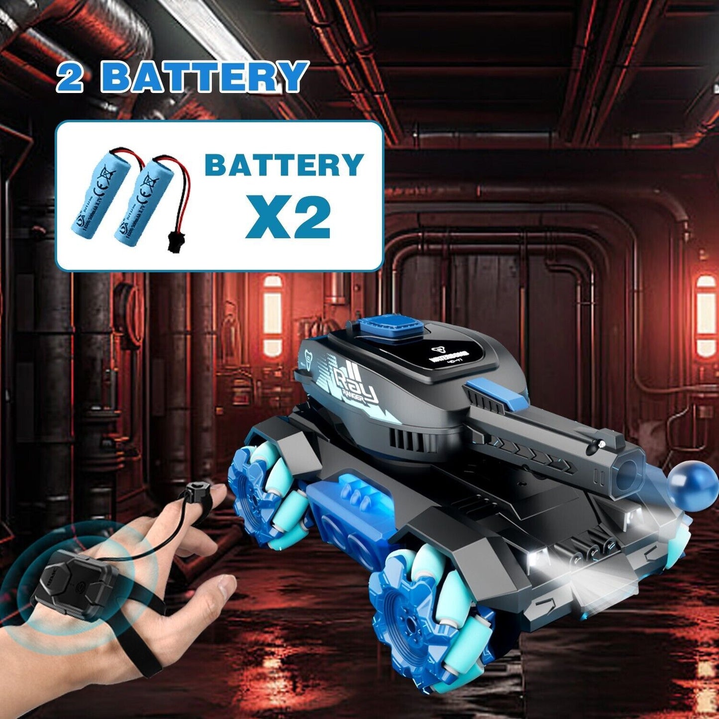 Tank Shooting Gesture Sensing Rc Stunt Car With Light Music