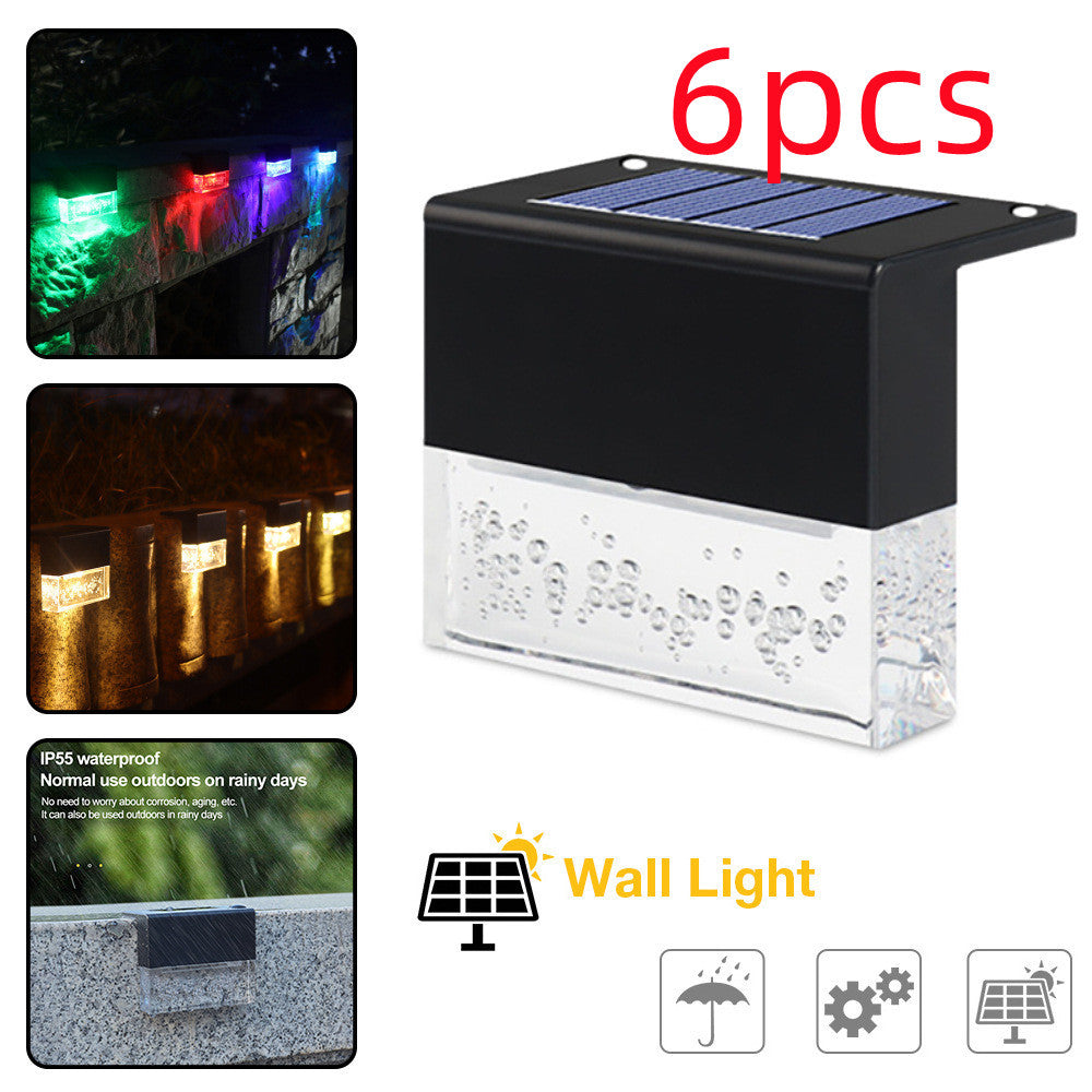 Outdoor Solar RGB LED Fence & Stair Lights – Waterproof