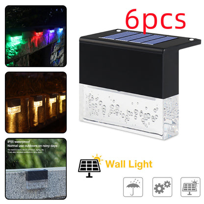 Outdoor Solar RGB LED Fence & Stair Lights – Waterproof