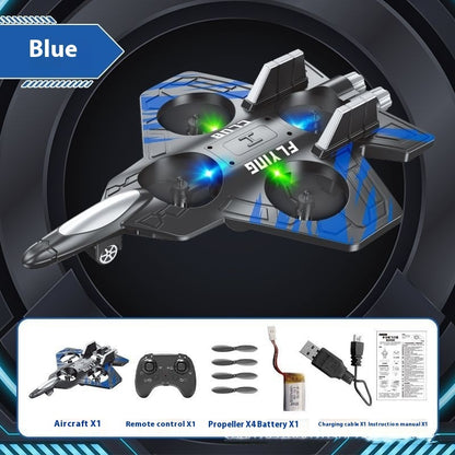 Children's Remote Bubble Plane Fighter Watch Induction Control Outdoor Glider Toys