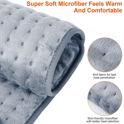 Electric Foot Warmer Heater Fast Heating Pad Cushion Mat Machine Washable With 6 Temperature Settings 4 Timer Modes