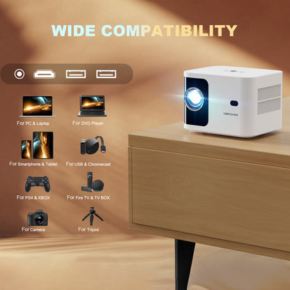 DBPOWER H89 720P Projector With Motorized Focus 5G