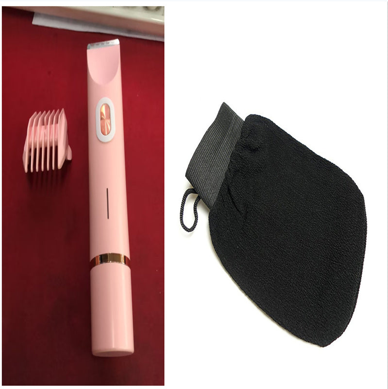 Hair Remover Women's Double Head Shaver Private Pubic Hair Trimmer Electric Razor Wet Dry Electric Body Hair