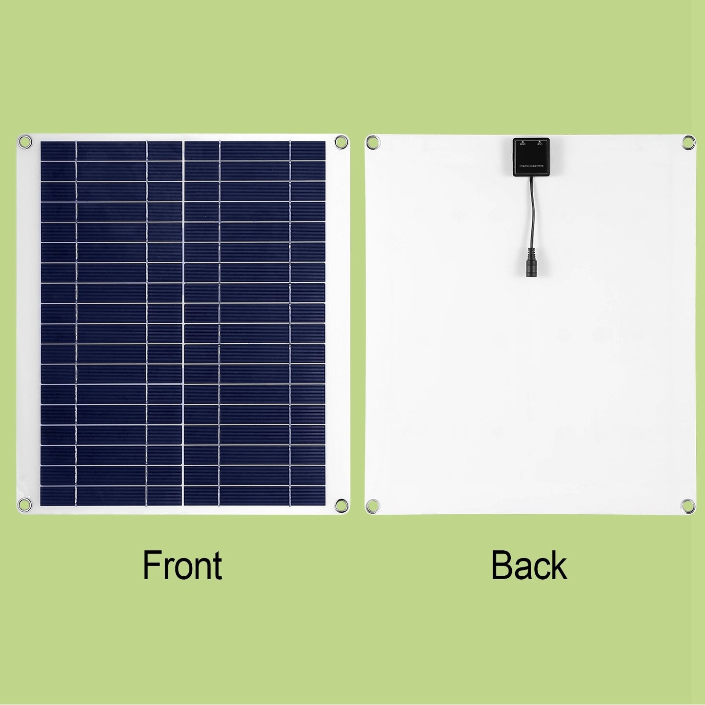 Outdoor Solar Panel 12V 25W Car Battery Charger IP68 Waterproof With 3.0A Dual USB Charging Clip Line For RV Car Boat