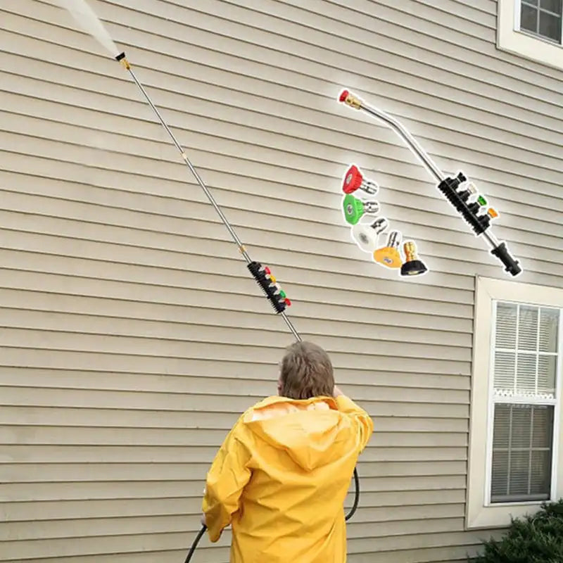 4000 Psi Telescoping High Pressure Washer Wand Set Commercial Grade Pressure Washer for Gutter & Roof Drainage & Walls Cleaning