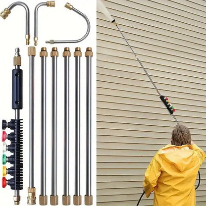 4000 Psi Telescoping High Pressure Washer Wand Set Commercial Grade Pressure Washer for Gutter & Roof Drainage & Walls Cleaning