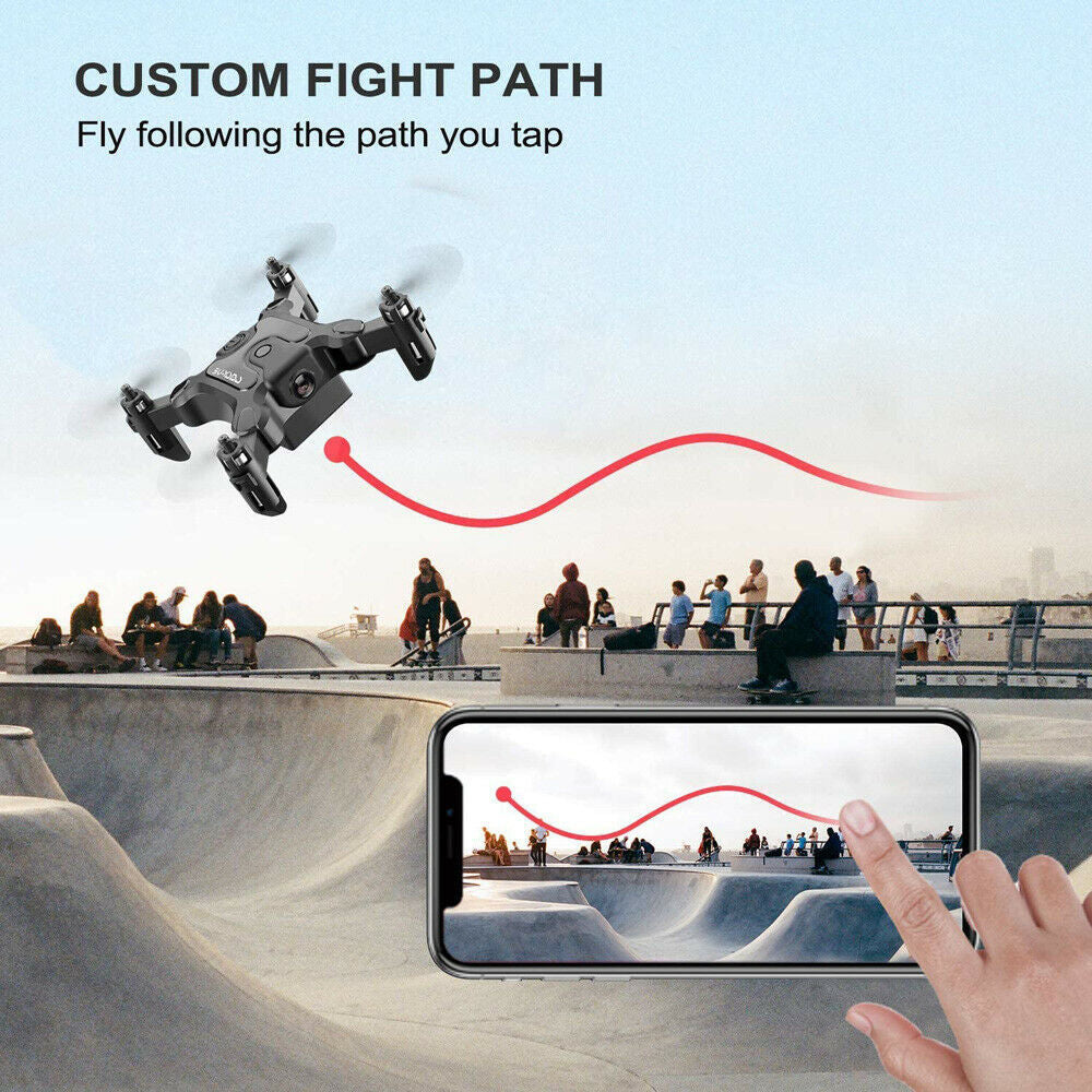 Mini Drone AU 4DRC V2 – HD Camera, WiFi FPV, Foldable RC Quadcopter Toy