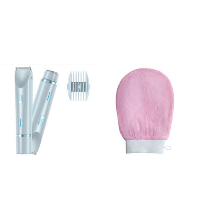 Hair Remover Women's Double Head Shaver Private Pubic Hair Trimmer Electric Razor Wet Dry Electric Body Hair