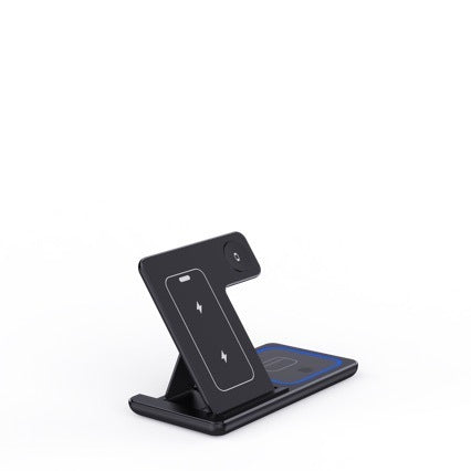 LED Fast Wireless Charger Stand Foldable Charging Station For Smart Phone 15 14 13 12 11 IWatch 9 8 7 6 5 Airpods Pro