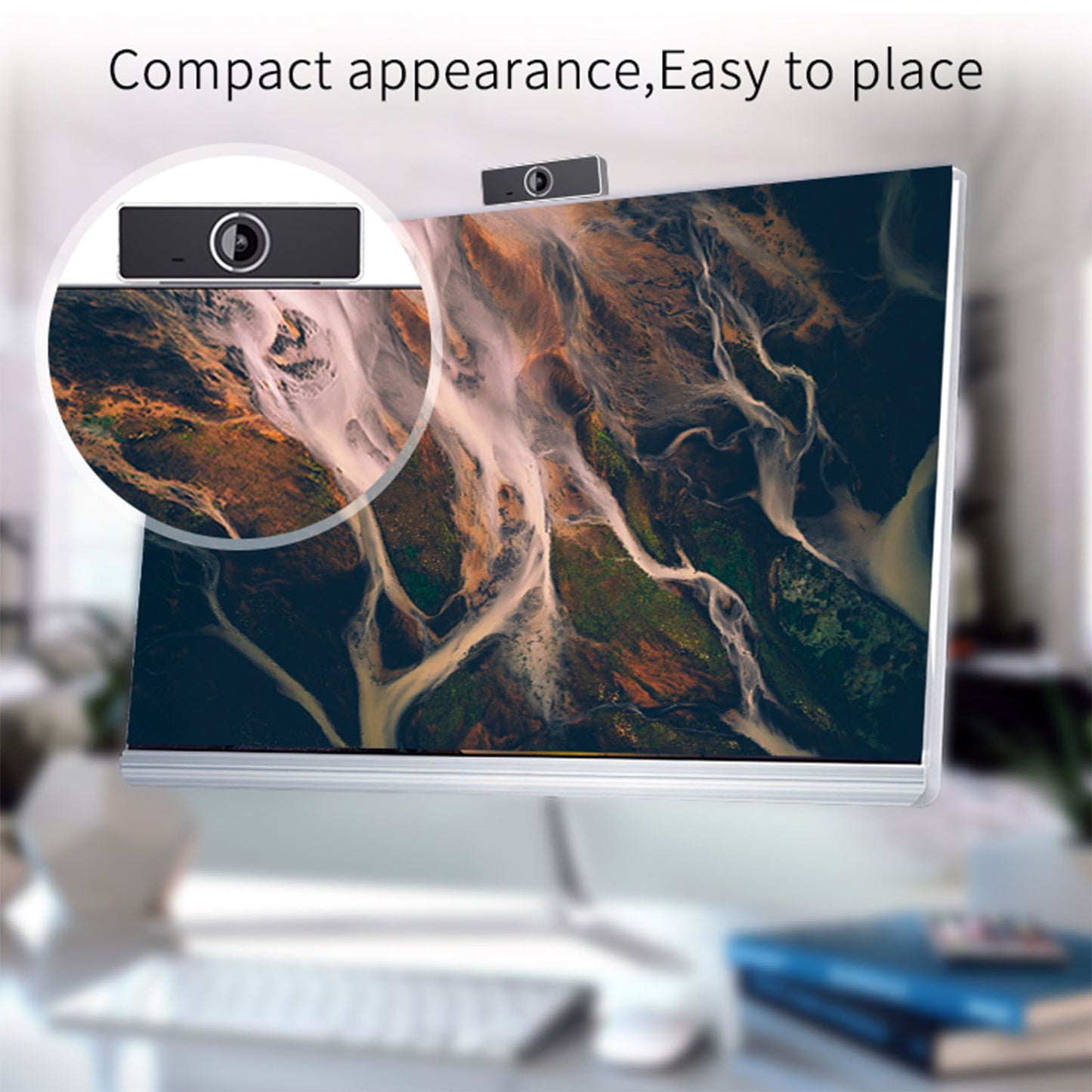 FHD 1080P Webcam USB PC Computer Webcam Auto Focus With Microphone 60-Degree Widescreen Desktop Laptop Webcam Live Streaming Webcam With Rotatable Clip For Live Broadcast Video Calling Conferencin