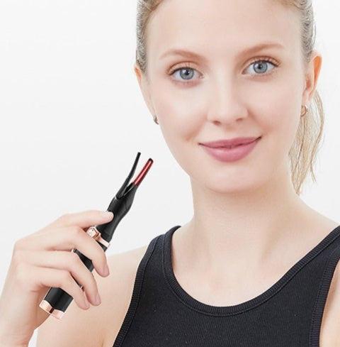Electric Heated Eyelash Curler for Women – 360° Rotating, Rechargeable & Portable