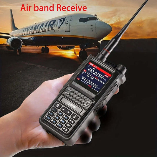 Radtel RT-470X Ham Radio 256 Channel Air Band USB-C NOAA Police Scanner Roger