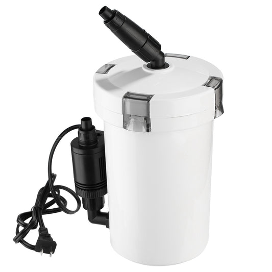 3-Stage External Canister Filter For 28 Gallon Aquarium Fish Tank 105gph 6W Easy Installation Silent