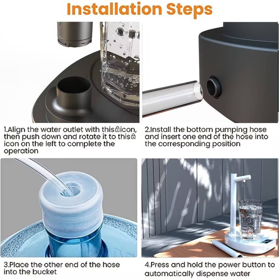 Tupe Water Dispenser Automatic Water Bottle Desktop Rechargeable Water Dispenser With Stand