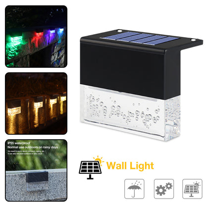 Outdoor Solar RGB LED Fence & Stair Lights – Waterproof
