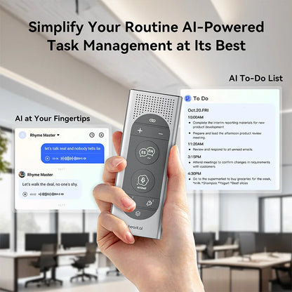 High-Tech AI Translator with Wifi for Global Business and Travel Featuring Chatgpt