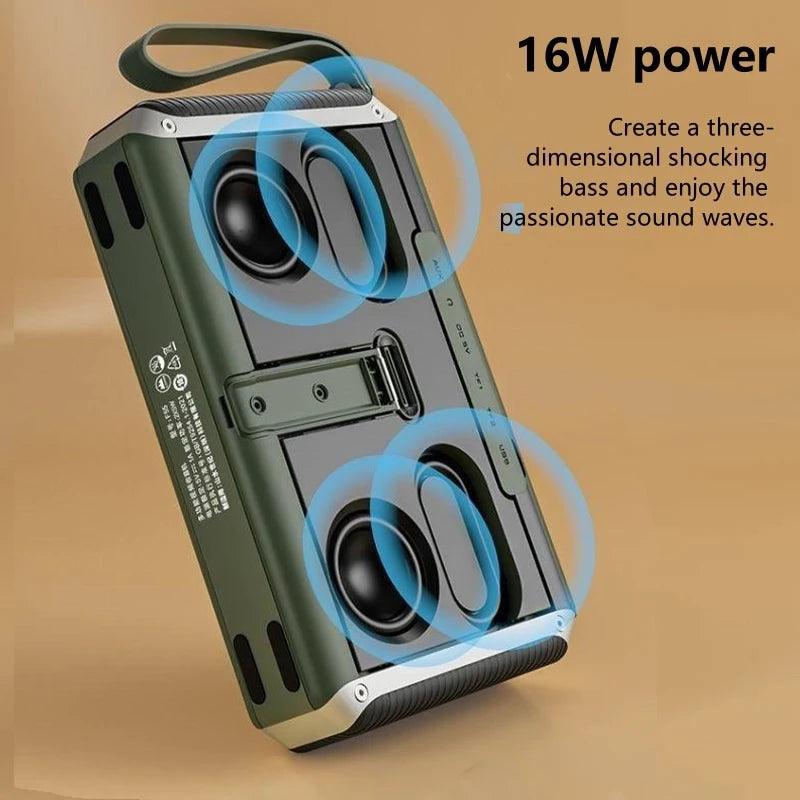 SANSUI F55 – All-in-One Bluetooth Speaker with Radio, Video & Music Playback