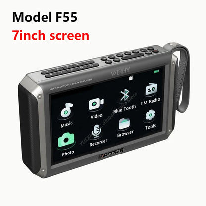 SANSUI F55 – All-in-One Bluetooth Speaker with Radio, Video & Music Playback