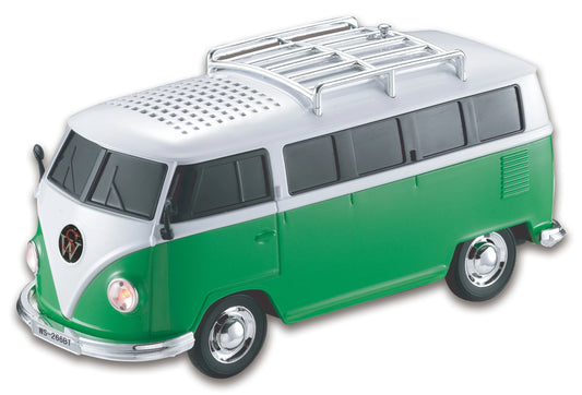 WS-266BT Bluetooth Speaker in Car Bus Design with TF, USB, FM, AUX, and Hands-Free Functionality