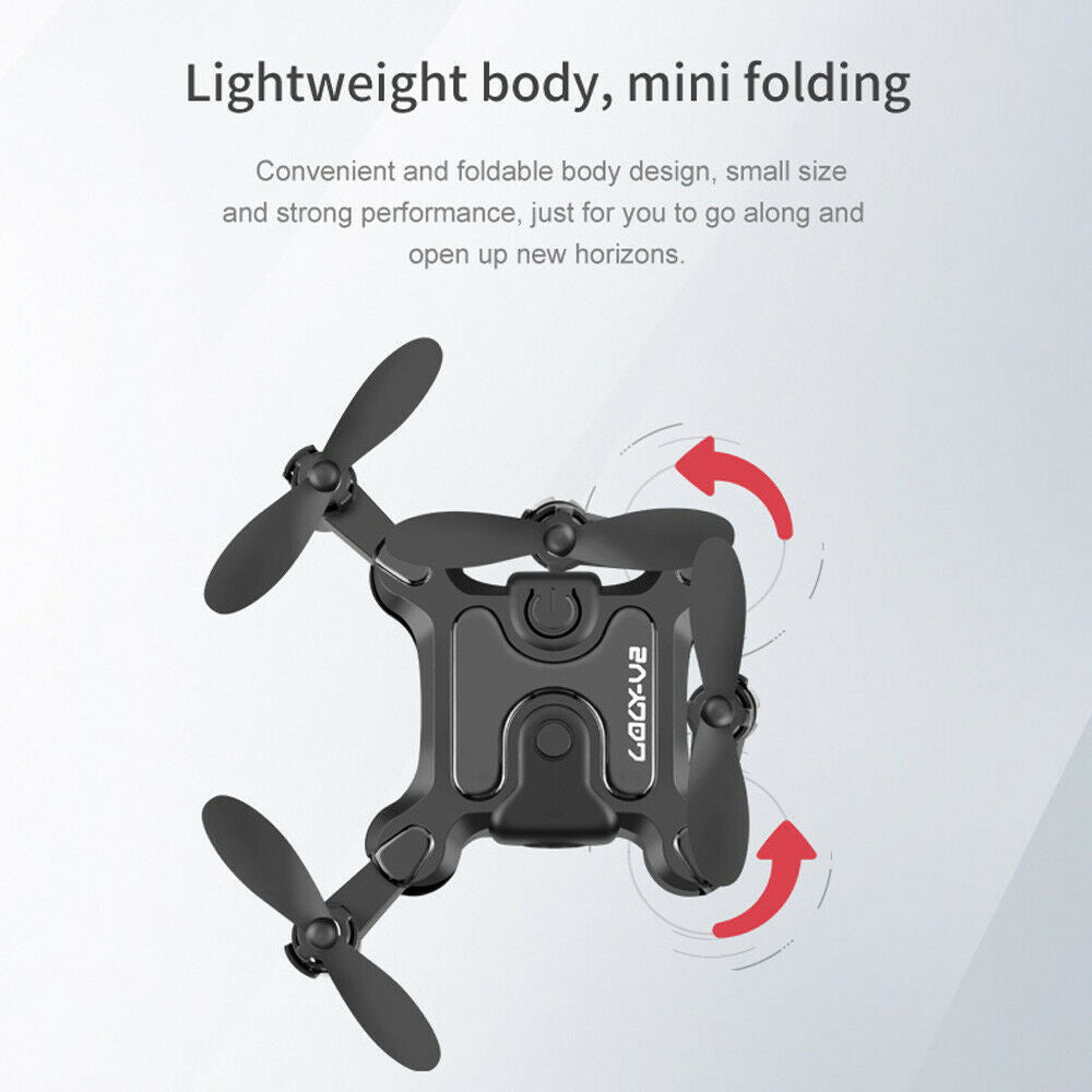 Mini Drone AU 4DRC V2 – HD Camera, WiFi FPV, Foldable RC Quadcopter Toy