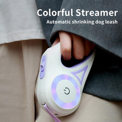 2-in-1 Retractable Dog Leash and Collar – Durable Pet Traction Rope for Dogs & Cats