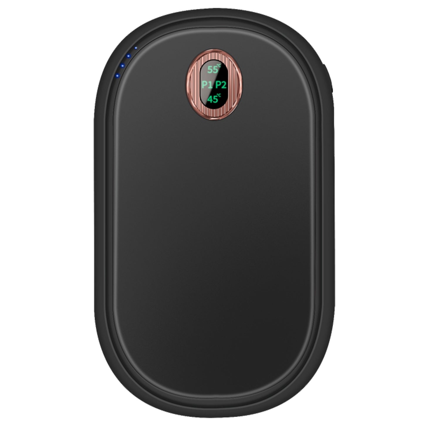 Rechargeable Hand Warmer Electric Hand Heater Portable Reusable Pocket Warmer Power Bank With Digital Display 2 Levels Double-sided Heating