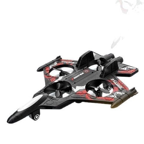 Children's Remote Bubble Plane Fighter Watch Induction Control Outdoor Glider Toys