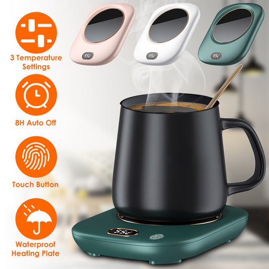 Coffee Mug Warmer For Desk Auto Shut Off USB Tea Milk Beverage Cup Heater Heating Plate For Office Home 3 Temperature Setting