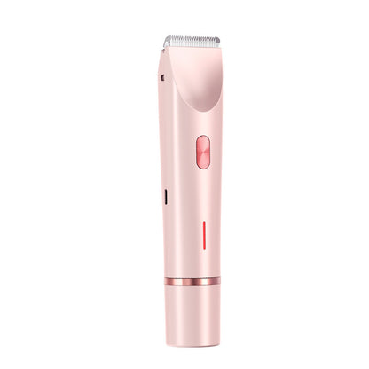 Hair Remover Women's Double Head Shaver Private Pubic Hair Trimmer Electric Razor Wet Dry Electric Body Hair