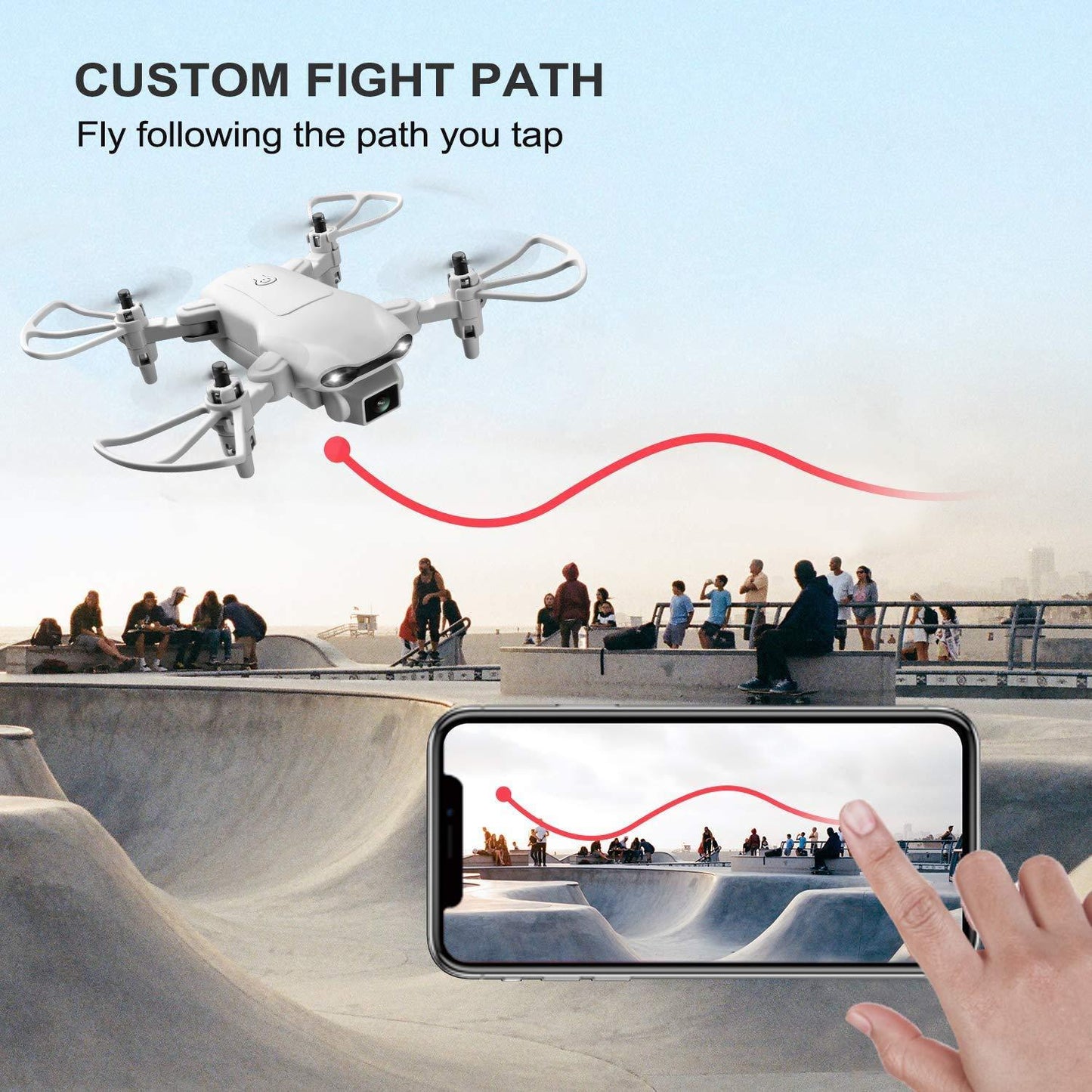 Mini Drone AU 4DV9 – FPV Real-Time Video, HD Camera, RC Quadcopter