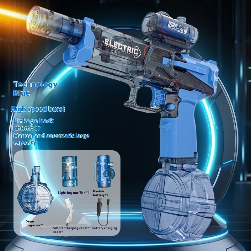 Fire Rat Electric Water Pistol Cool Light Full Automatic Water Spray Gun . Toy Sports Entertainment Children Gifts AC223