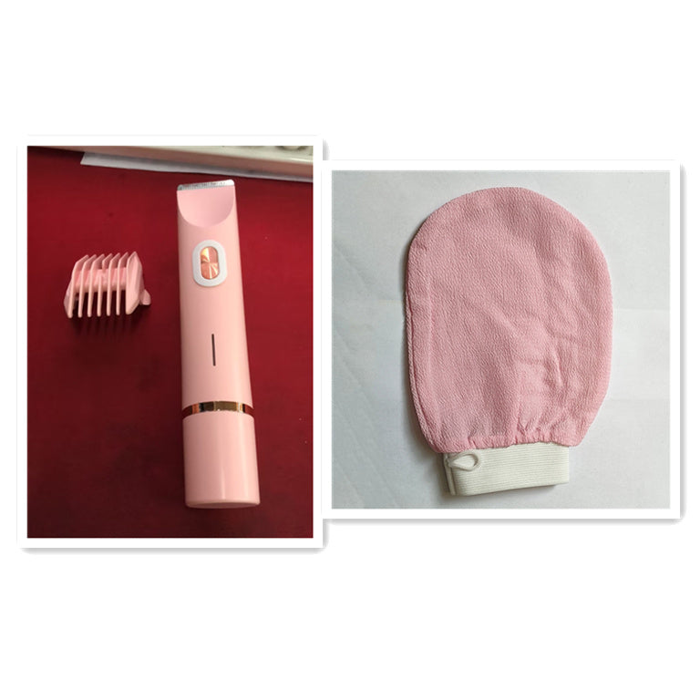 Hair Remover Women's Double Head Shaver Private Pubic Hair Trimmer Electric Razor Wet Dry Electric Body Hair