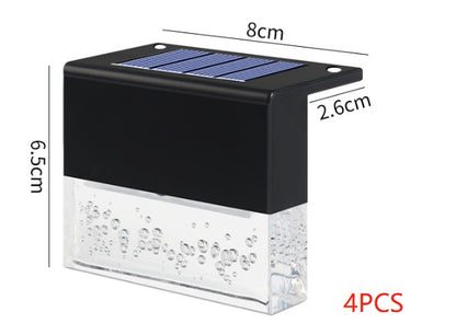 Outdoor Solar RGB LED Fence & Stair Lights – Waterproof