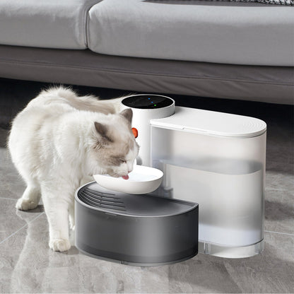 Smart Pet Water Fountain Automatic Cat Water Dispenser 3L Cordless Rechargeable Dog Water Fountain Self-Refill With 3 Adjustable Volume 3 Time Intervals Touch Control
