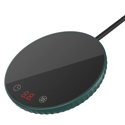 Desktop Electric Cup Warmer 8Hours Auto Off Overheating Protection Smart Timer Setting 2 Temperature Levels Ceramic Heating Panel For Office Home
