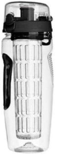 Fruit Infuser Water Bottle 32oz – BPA-Free Plastic Sports & Juice Shaker Bottle